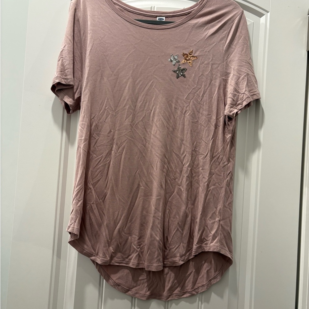 Old Navy Mauve Short Sleeve Tee